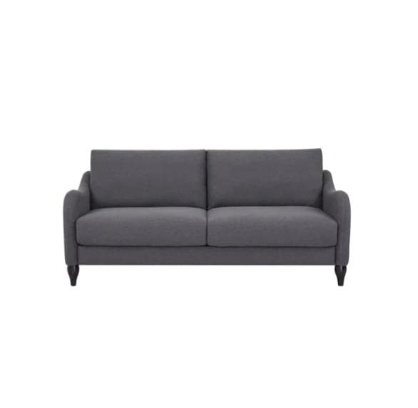 Home Series Mid-Century Modern 73.2'' Wide Curved arms 3-Seater Sofa,Dark Gray