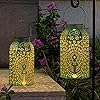 Solar Big Lantern Hanging Garden Lights Waterproof LED Table Lamp
