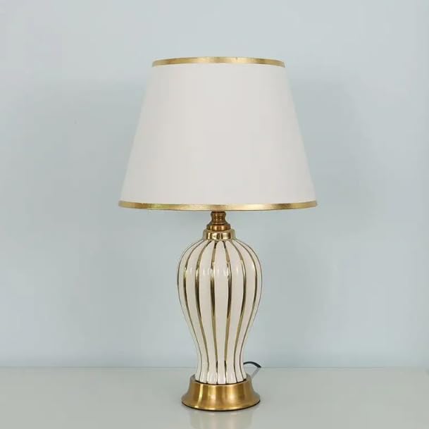 Bedside Table Remote Control Ceramic Table Lamp Living Room Room Decoration Home White