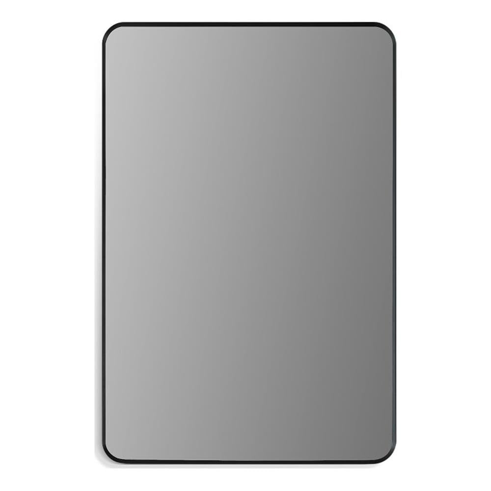 Nettuno 24" Bathroom/Vanity Matte Black Aluminum Framed Wall Mirror