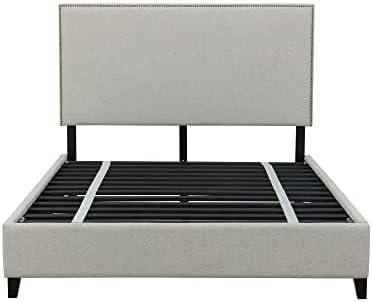 NutaUpholstered Bed Frame Crafted from Solid Wood, Easy to Assemble