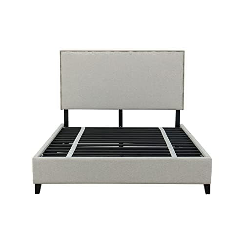 NutaUpholstered Bed Frame Crafted from Solid Wood, Easy to Assemble