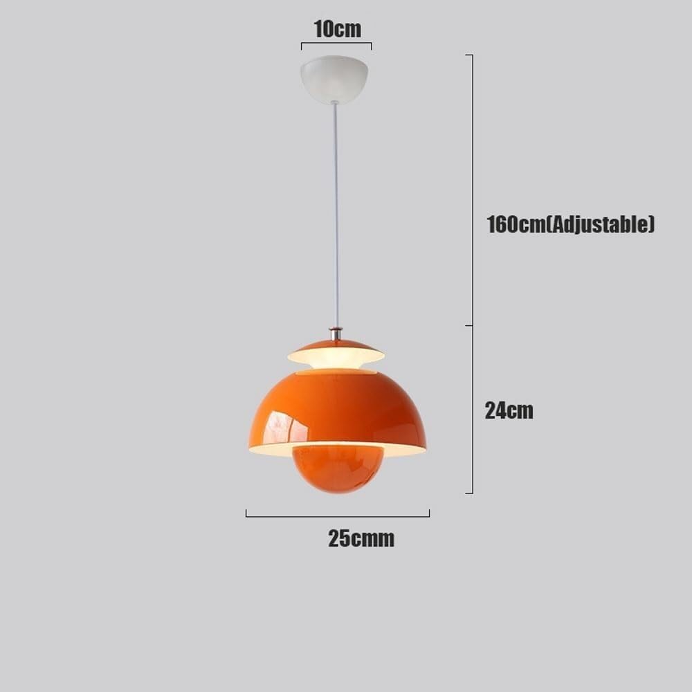 DVJING Modern Simple Chandelier, LED12 W Three-Color Mode Pendant Light, Retro Creative Bedroom Bedside Living Room Study Ceiling Light Fixture, for Kitchen Island Dining Room Bedroom Hallway Bar Livi