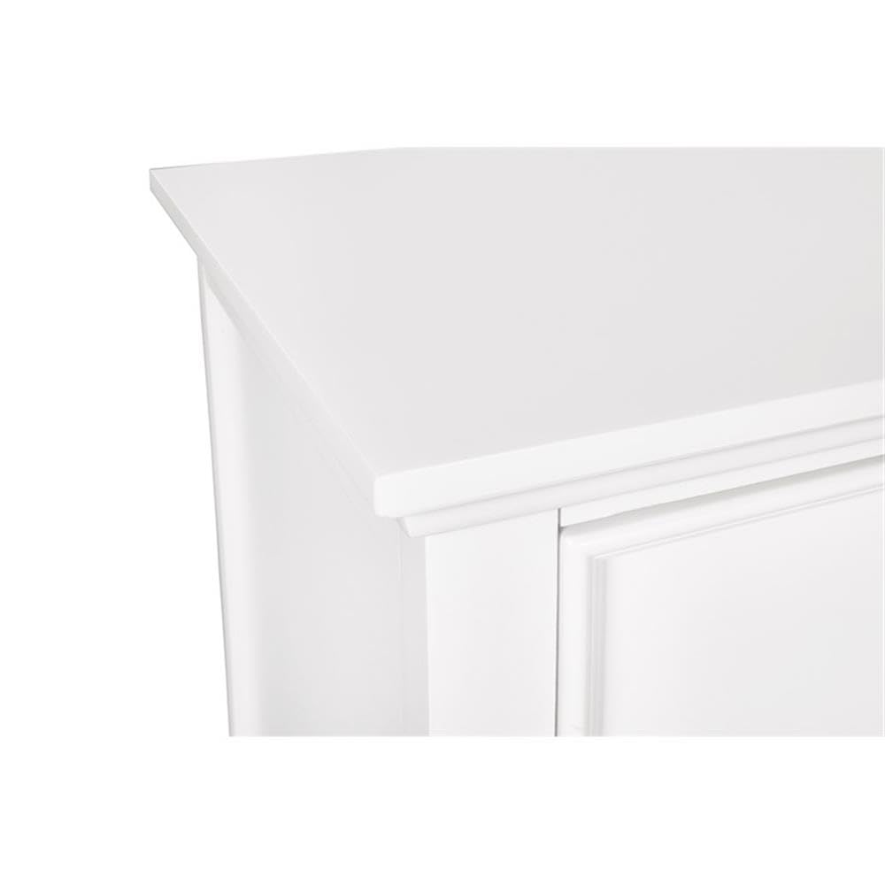 Tamarack Wood 2-Drawer Nightstand, White