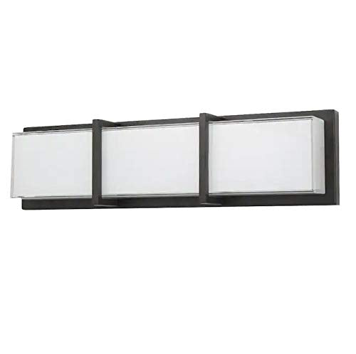 allen + roth Brighton 3-Light Bronze Modern/Contemporary Vanity Light