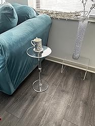 Small Drink Table,Acrylic Side Table,Small Pedestal Side Table Suitable for Small Spaces