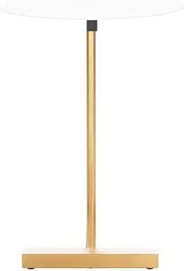 Home Collection Haylee Black/Gold Round Side Table for Living Room