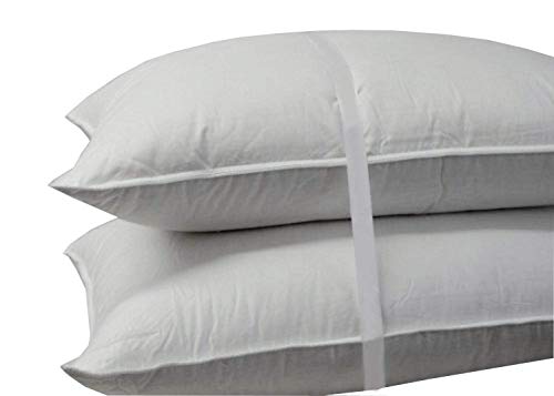 Royal Hotel Bedding Soft Down Pillow, 500 Thread Count 100% Cotton, King Down Pillows, King Size, Soft Pillows, Set of 2