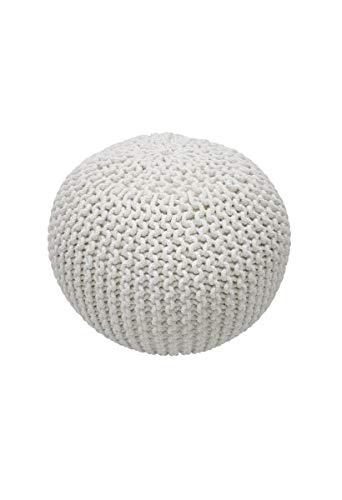 Ling Round Knit Ottoman Pouf