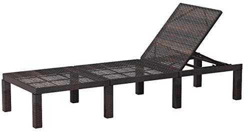 Jamaica Outdoor Wicker Chaise Lounges without Cushions, 2-Pcs Set, Multibrown