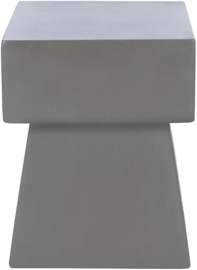 Outdoor Zen Black Mushroom Modern Concrete Accent Table