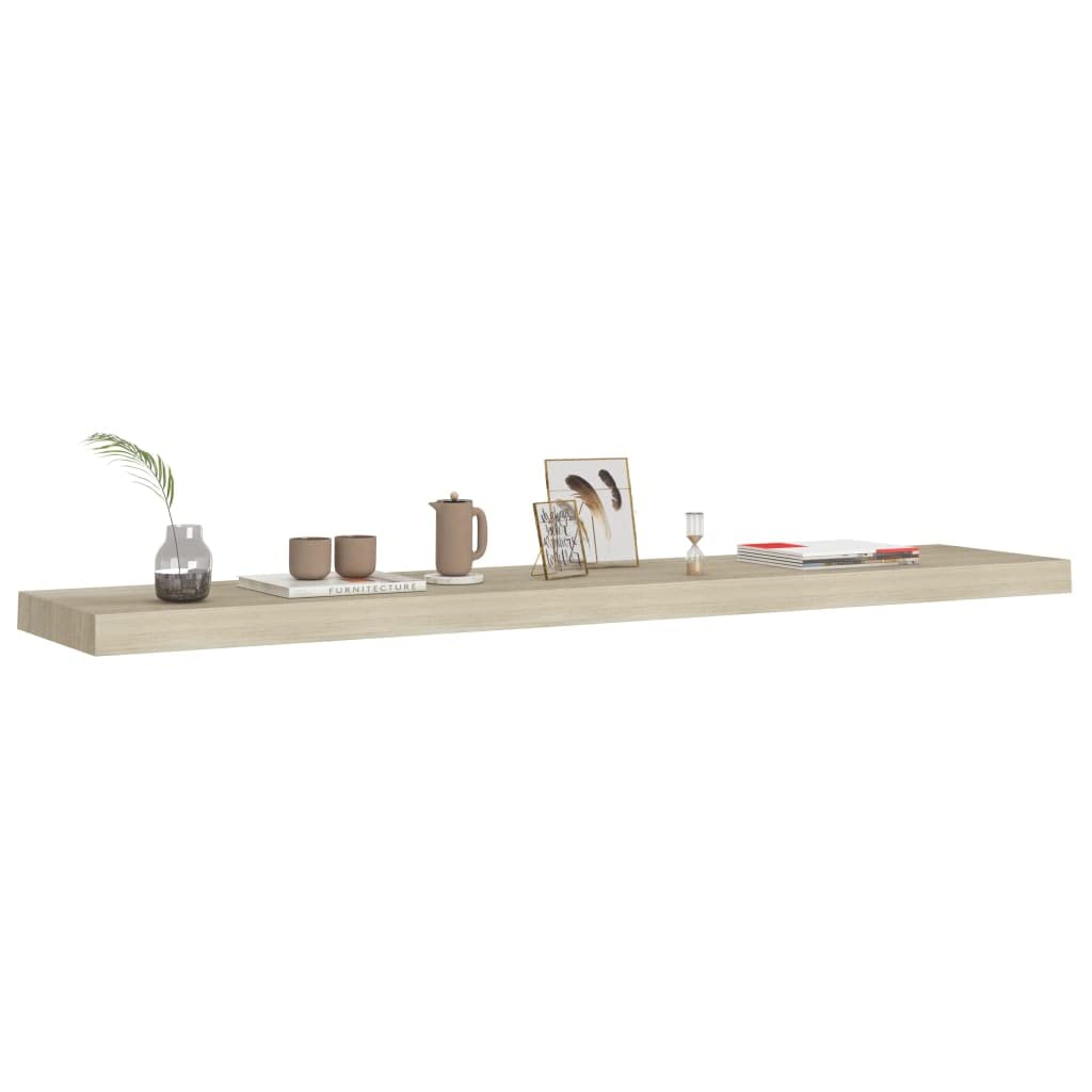 Floating Shelf Furniture Set-Floating Wall Shelf Oak 120x23.5x3.8 cm MDF