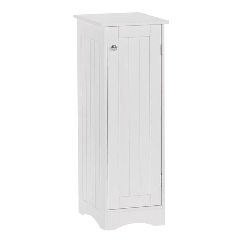 Ashland Slim Linen Cabinet - White - Narrow Storage Cabinet for Bathroom Slim Storage
