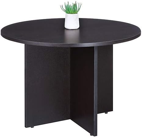 Round Conference Table - Gray Commercial-Grade Small Space Conference Table