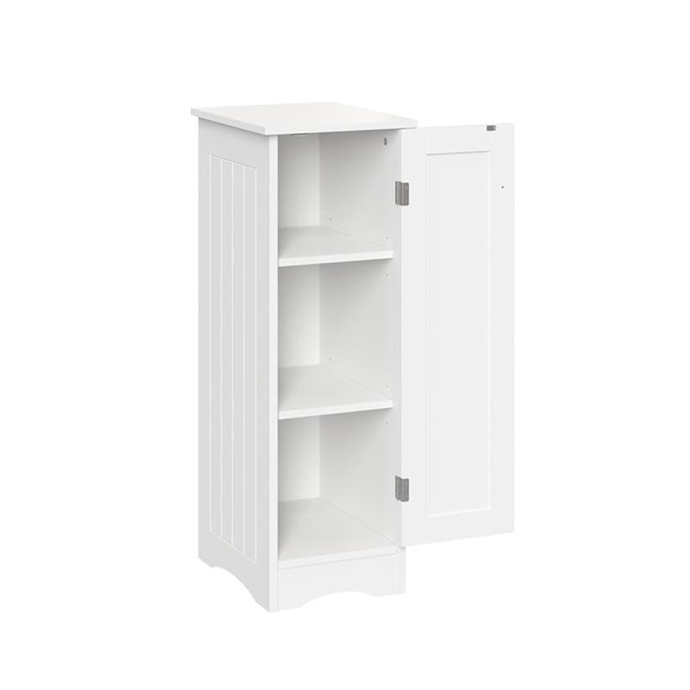 Ashland Slim Linen Cabinet - White - Narrow Storage Cabinet for Bathroom Slim Storage
