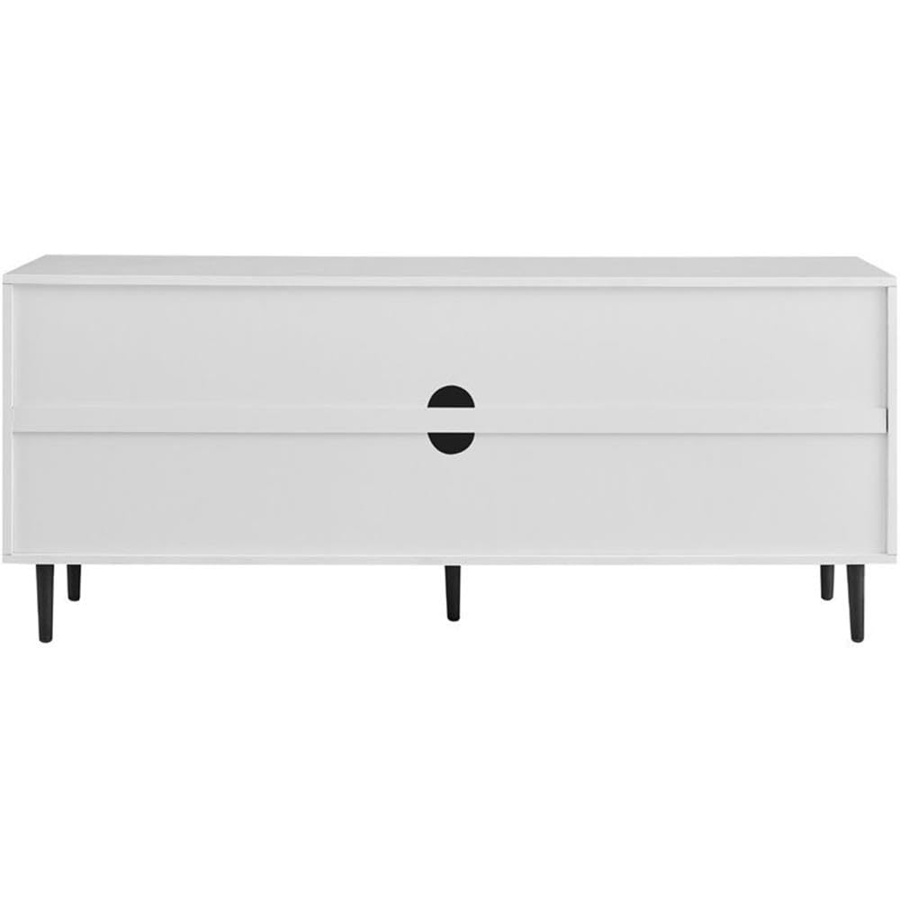 Caye Modern 2-Door Bookmatch TV Stand for TVs up to 65 Inches 58 Inch Ash Brown