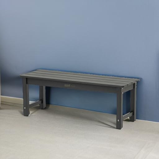 Outdoor Bench, Poly Lumber Weatherproof, 2 Person Patio Benches