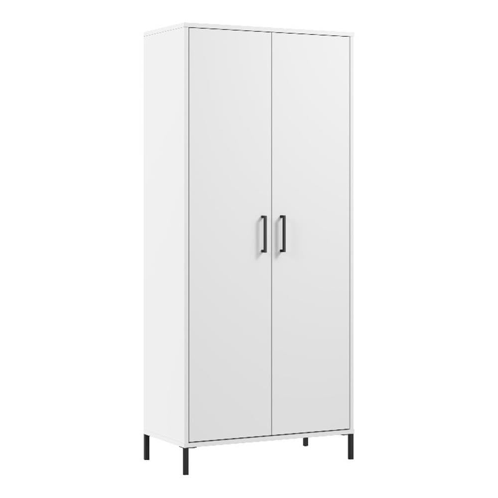 Tall Storage Cabinet with Doors - Engineered Wood