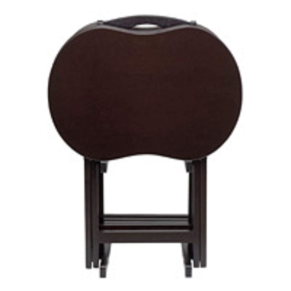 PeanutPro 5-Piece Folding Snack Table Set with Storage – 25.75”