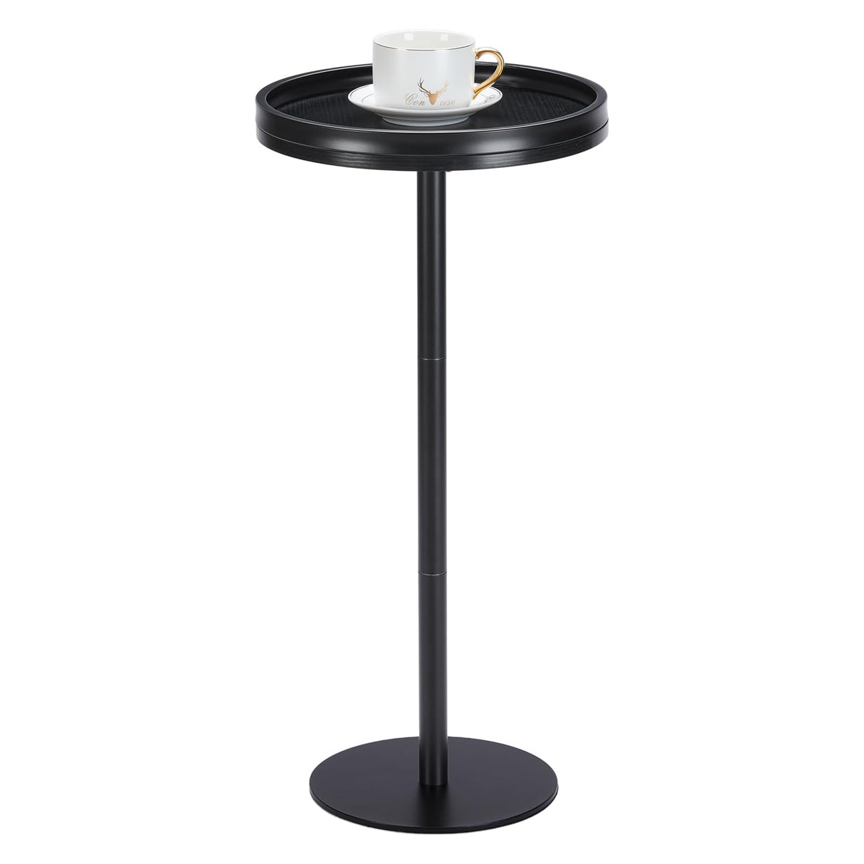 Round Drink Table,Small Pedestal Table,Small Round Side Table for Small Spaces