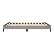 Bed Frame Light Gray 76"X79.9" King Velvet 3120808 Easy to install