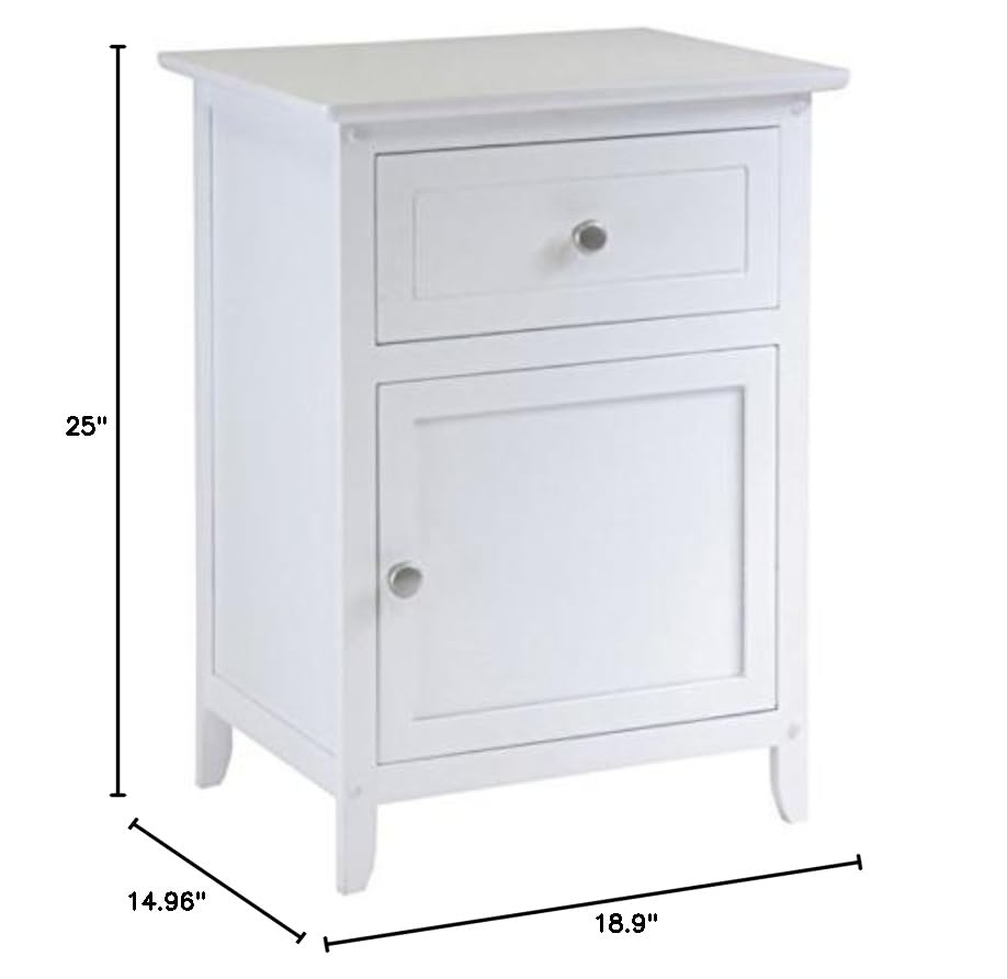 Wood Eugene Accent Table - Versatile & Timeless Design, White Finish