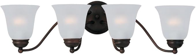 4 Light Bath Vanity in Contemporary style-27.5 Inches Wide by 8 inches high-Satin Nickel