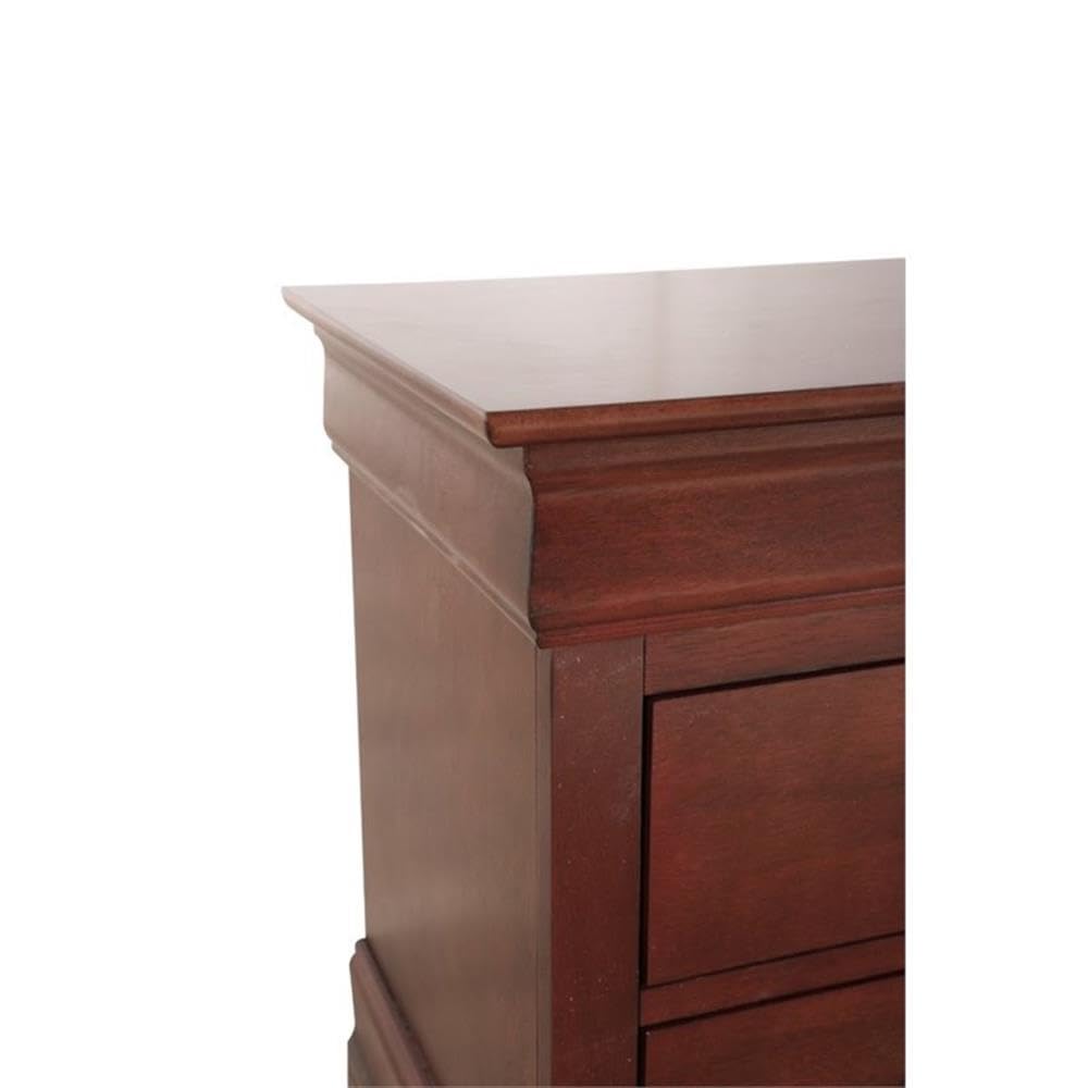 Louis Phillipe 2 Drawer Nightstand in Cherry