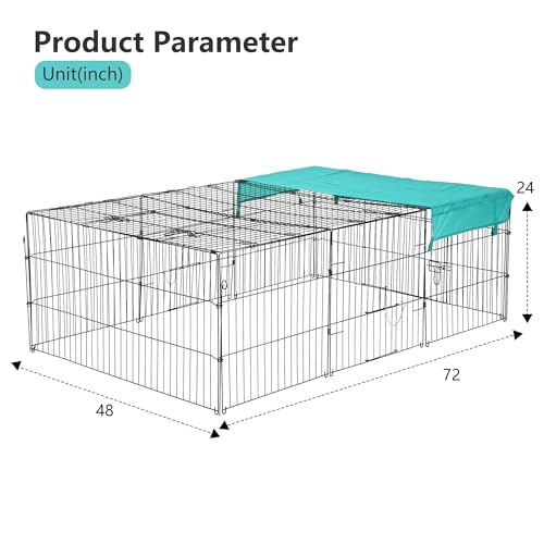 FeatherFort Mini Chicken Run – 6x4ft Coop with UV Roof, Secure Door & Rustproof Frame