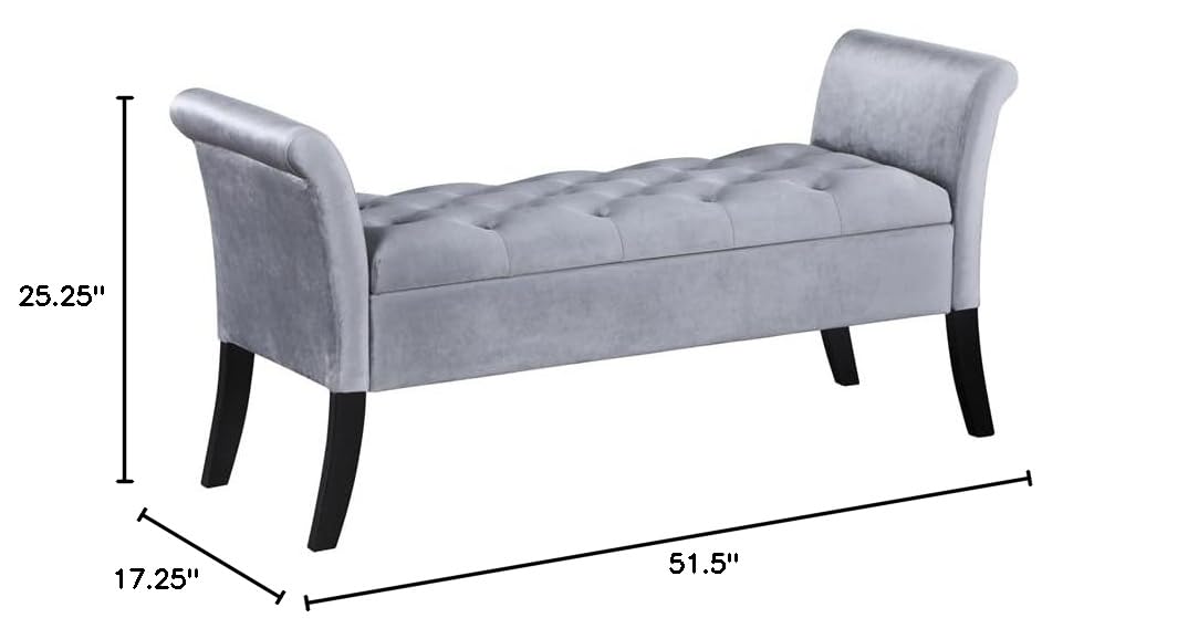 Storage Bench, Silver