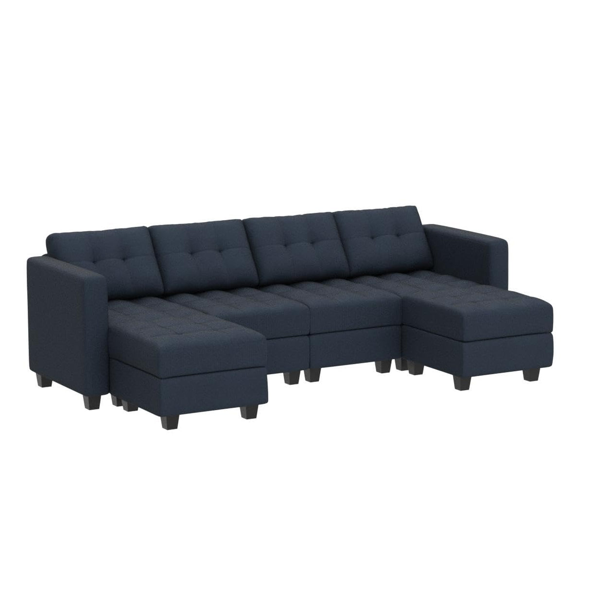 Reversible Storage Modular U-Shape Sectional Sofa Couch