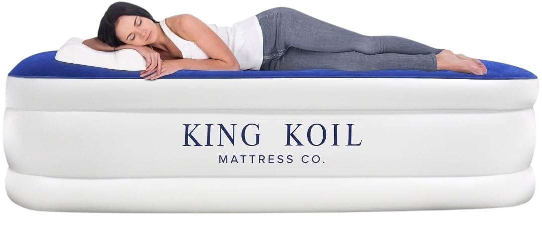 Luxury Pillow Top Plush Queen Air Mattress with Built-in High-Speed Pump Best