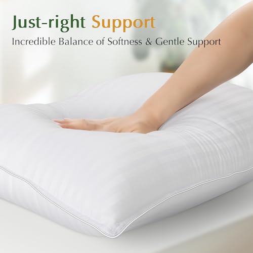 Pillows Queen Size Set of 2 - Luxury Hotel Bed Pillows for Sleeping