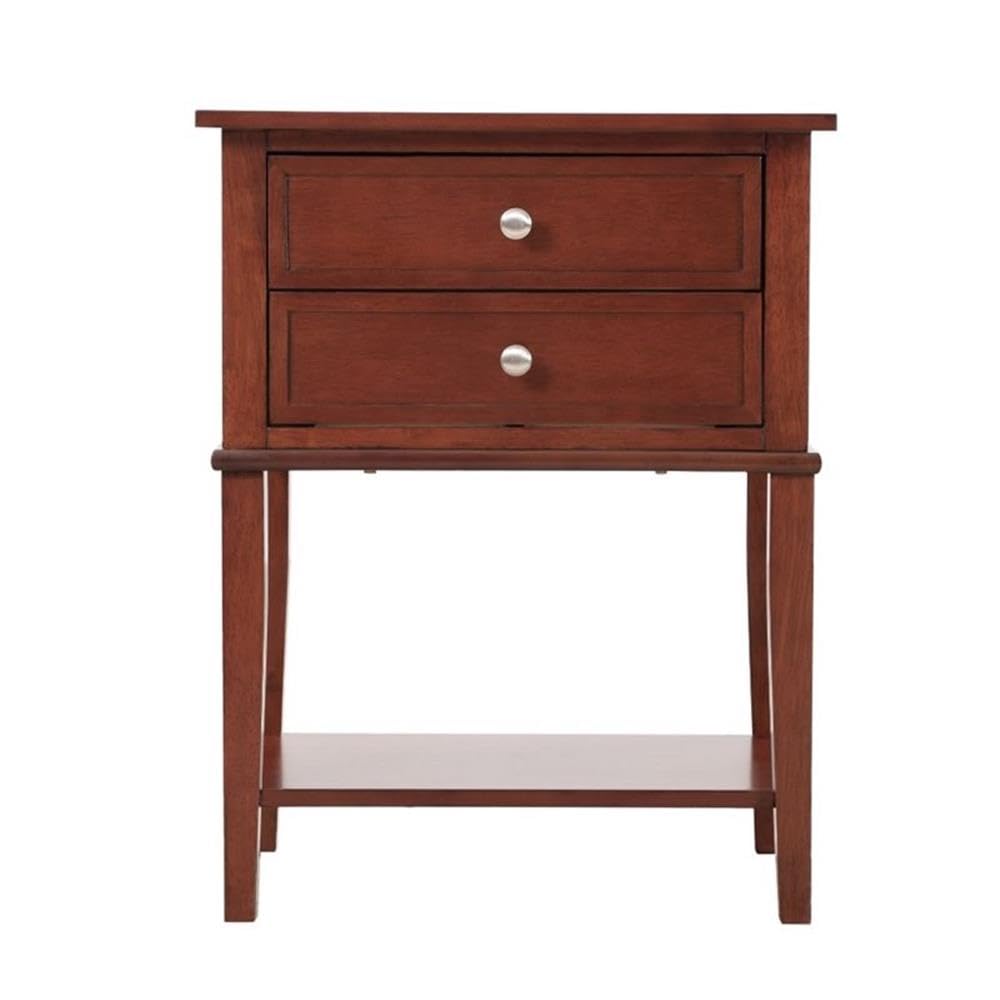 Newton 2 Drawer Nightstand in Cherry