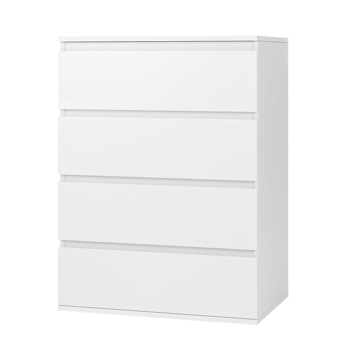4 Drawer Dresser, White Dresser Modern Storage Chest of Drawers 23.6L x 15.7W x 31.5H in