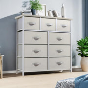 Dresser with 9 Drawers - Fabric Storage Tower, Organizer Unit for Living Room