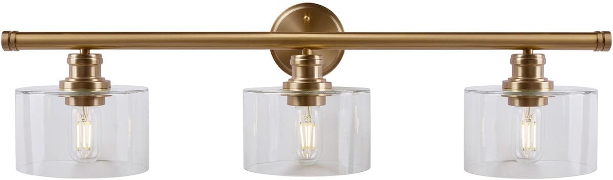 Zane - 3 Light Bath Vanity in Transitional Style-9.25 Inches Tall and 32.75 Inches Wide-Soft Gold Finish