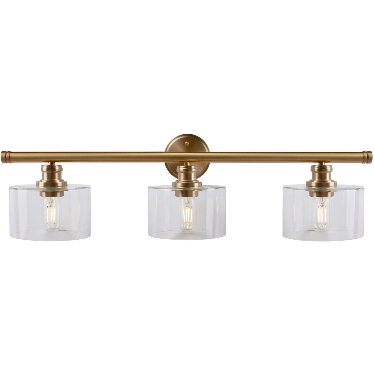 Zane - 3 Light Bath Vanity in Transitional Style-9.25 Inches Tall and 32.75 Inches Wide-Soft Gold Finish