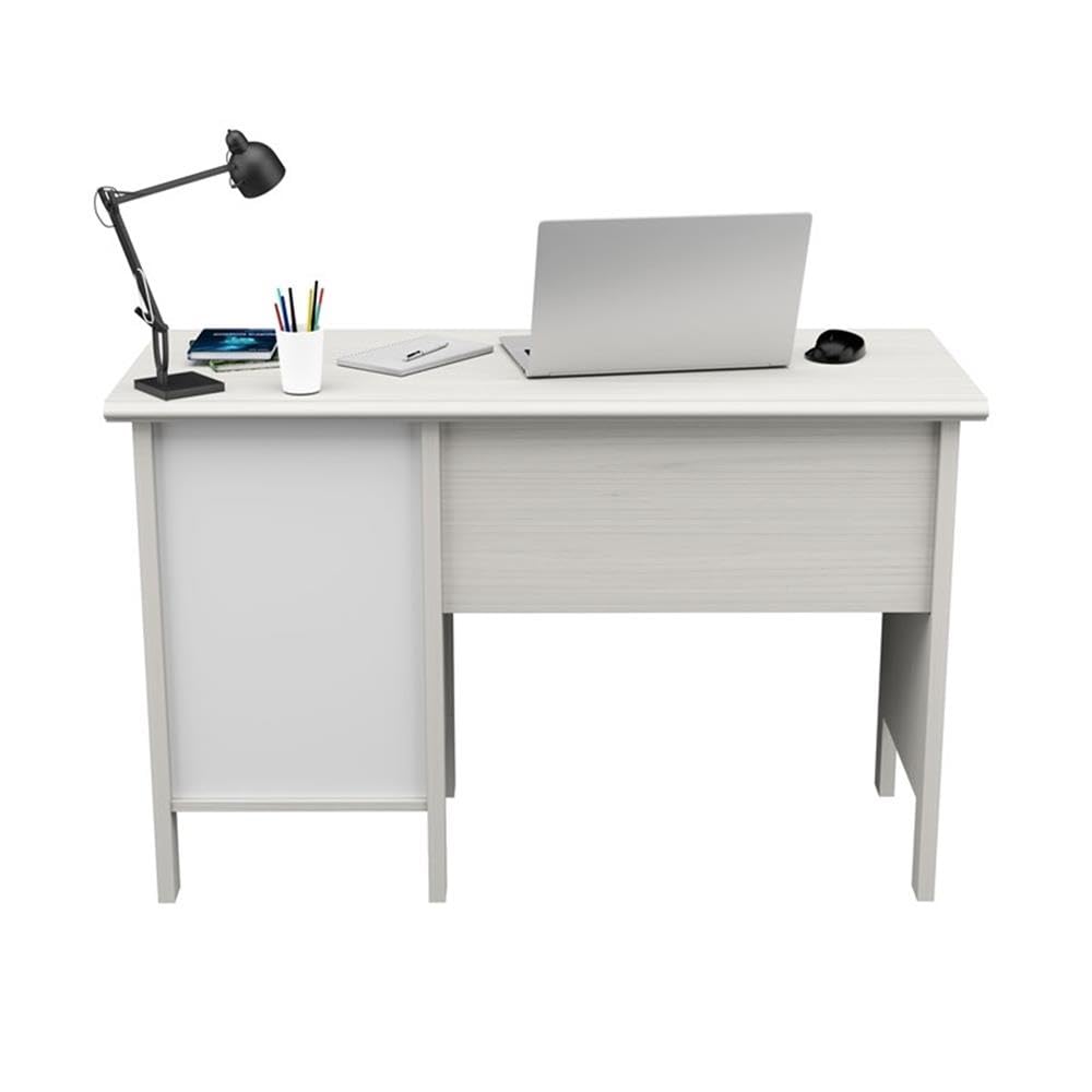 2-Drawer Computer Desk with Keyboard Tray, Washed Oak