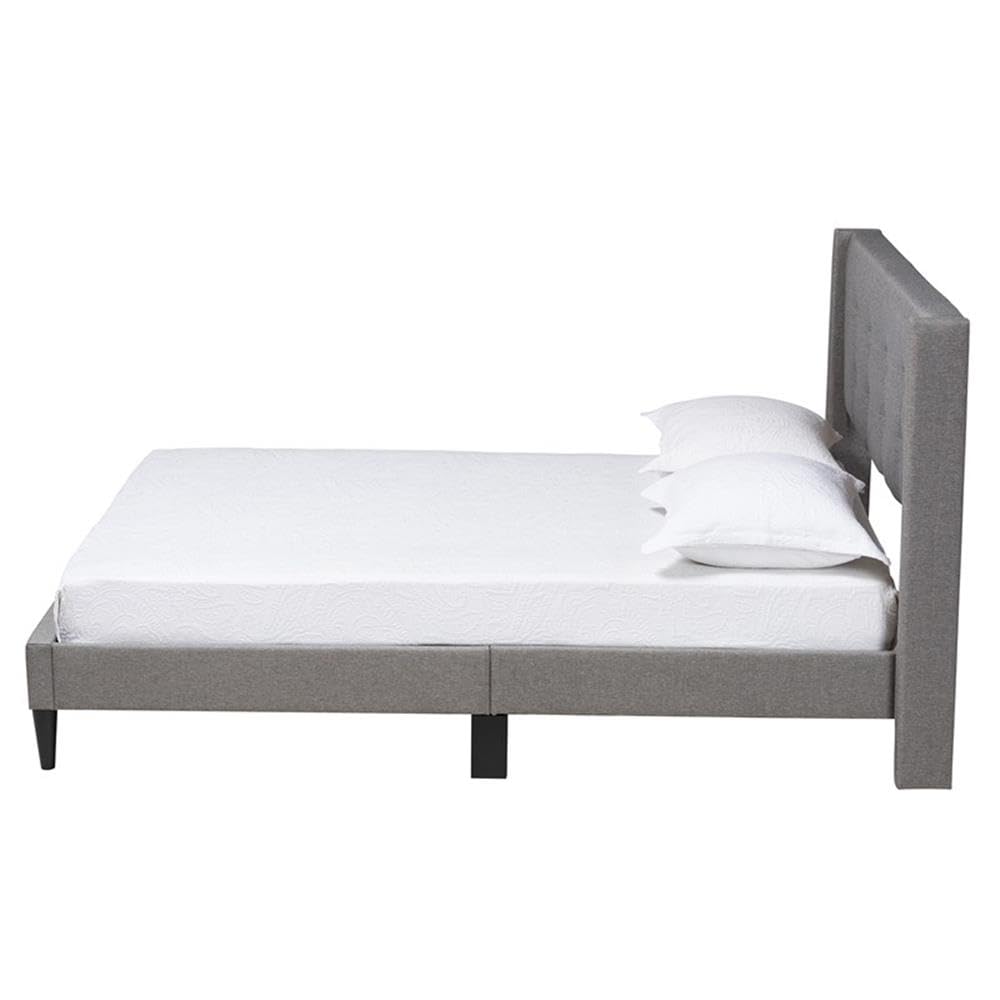 Casol Mid-Century Modern Transitional Grey Fabric Upholstered