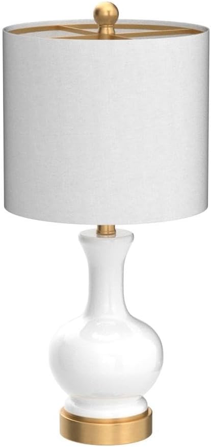 YL4033A-SET2 Set of 2 Table Lamps Cox 22" Glass/Metal LED Table Lamp Contemporary
