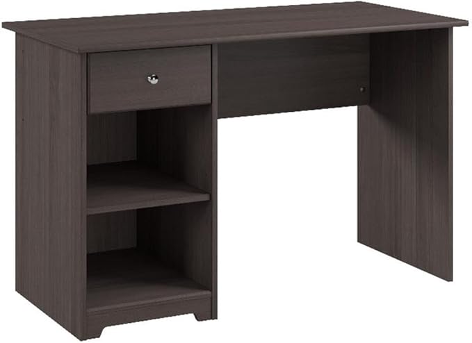 Cabot 48W Computer Desk with Storage in Harvest Cherry | Small Table
