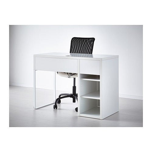 (Ship from USA) Ikea Micke Desk Computer Workstation Table White Modern NEW