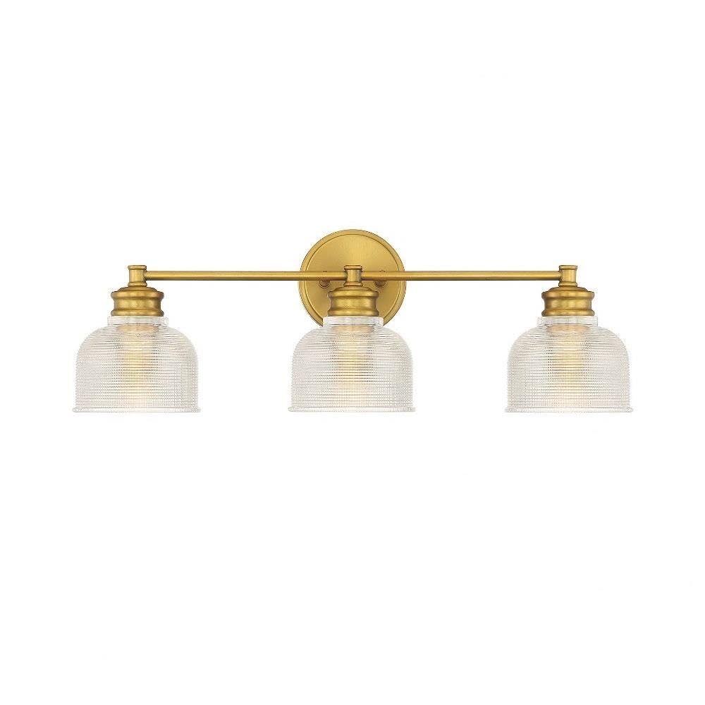 3 Light Bath Vanity in Mid-Century Modern Style-9.25 Inches Tall and 24.25 Inches