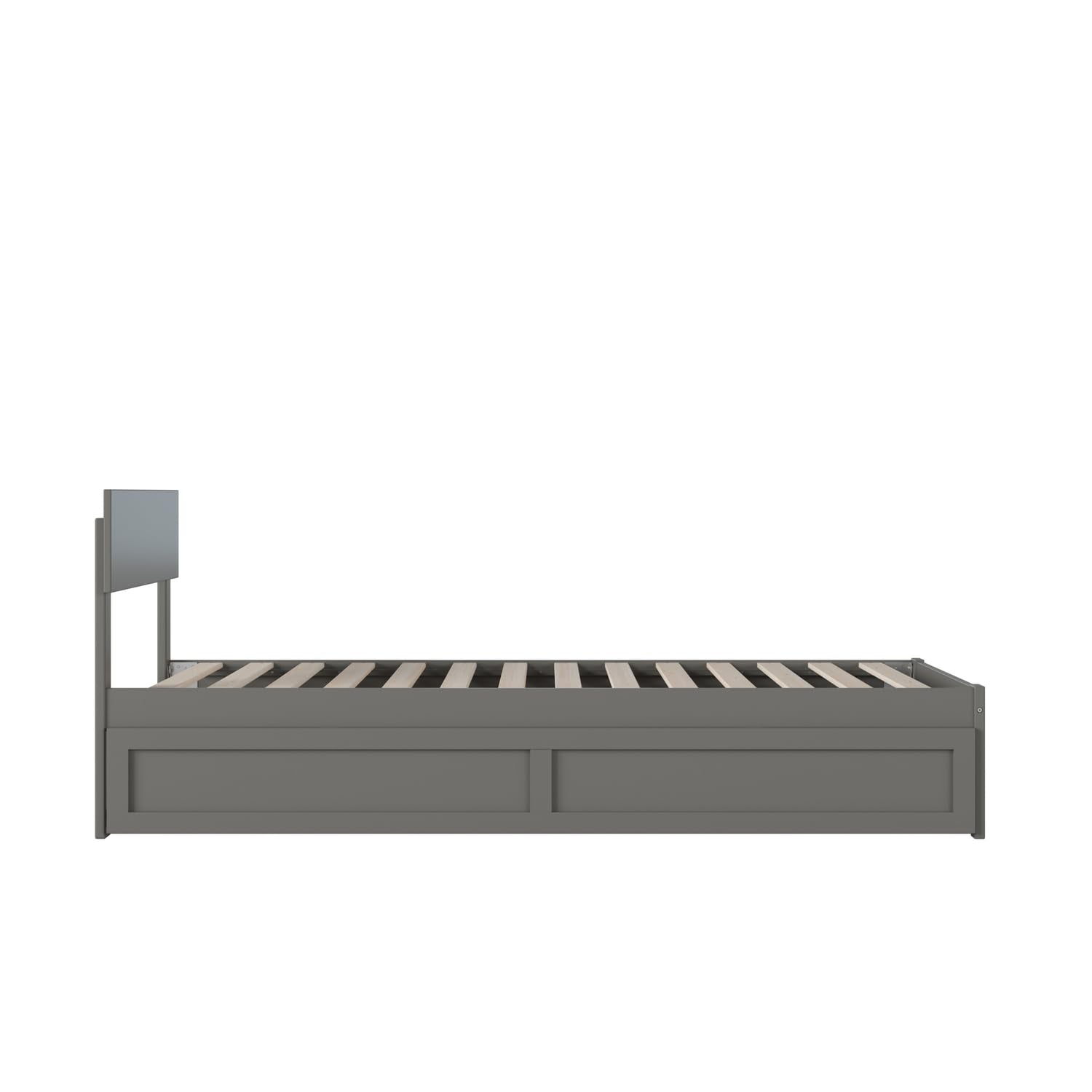 AFI Warren Solid Wood Twin Bed w/Footboard & 2 Drawers in Walnut