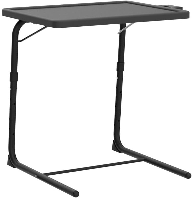 TV Tray Table - TV Dinner Tray on Bed & Sofa, Comfortable Folding Table with 6 Height & 3 Tilt Angle