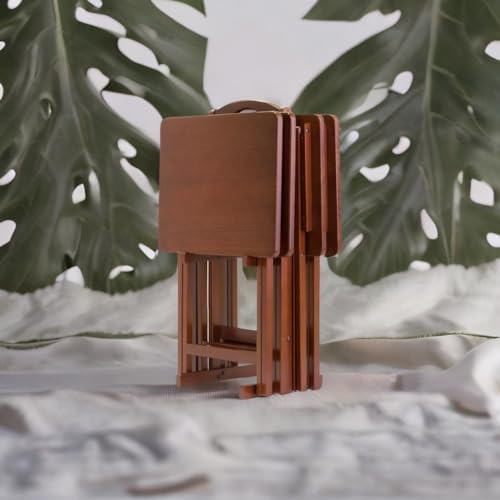 Wood Dylan 5-Piece Oversize Snack Table Set