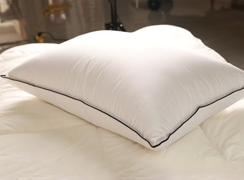 Goose Down Pillow Queen Size, Ultimate Comfort 550+ Fill Power