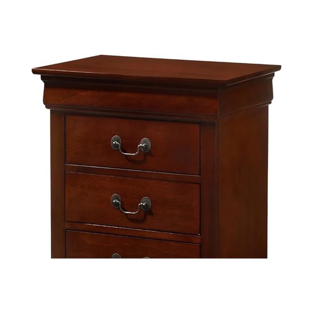 Louis Phillipe 3 Drawer Nightstand