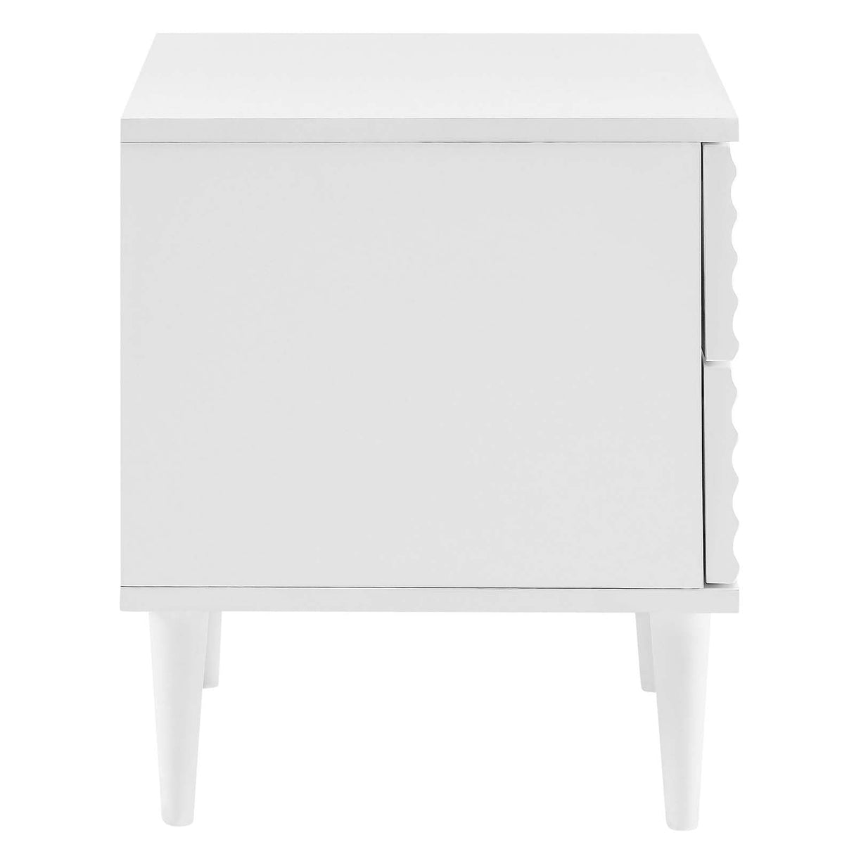 Modern 2-Drawer Bedside Accent Table Nightstand